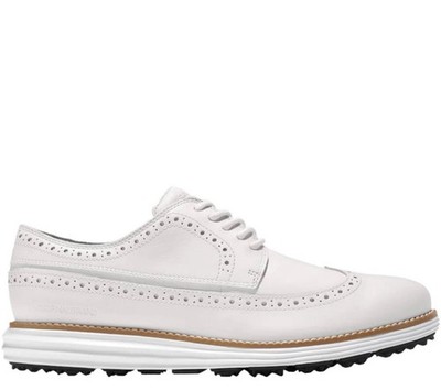 Men's Cole Haan Original Grand Waterproof Golf Shoe Wingtip Optic