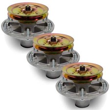 3PK Spindle Assembly w/ Pulley for John Deere 48" 54" 60" Decks Ztrak QuikTrak