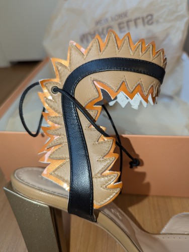 ZAPATOS MUJER TOMAIA CUERO NAPA MARC ELLIS NUEVOS US 8 M IT 39 HECHOS EN ITALIA - Imagen 6 de 9
