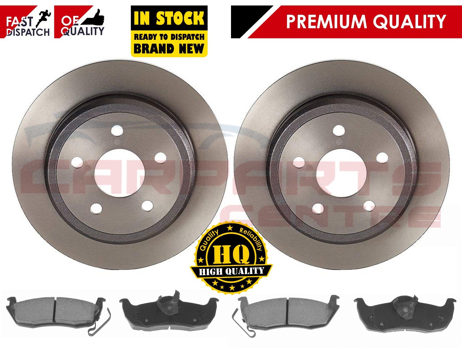 FOR JEEP GRAND CHEROKEE WH WK REAR BRAKE DISC PAIR DISCS PAD PADS SET 20052010 eBay