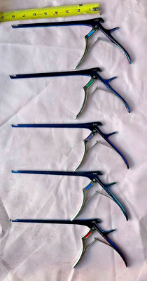 V. Mueller Kerrison Rongeurs - New: 1mm-5mm, 40° up-biting, thin-footplate, 8'' 
