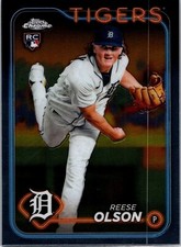 2024 Topps Chrome Rookie Card #40 - Reese Olson - Tigers RC!. rookie card picture