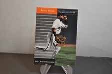Barry Bonds 2001 Donruss 1999 Retroactive #15 Season Stat Line embossed baseball