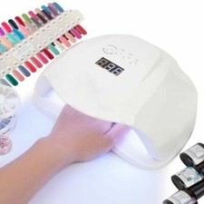 Lampada Fornetto Led Uv 54w Manicure Timer Ricostruzione Unghie Nail Art cir