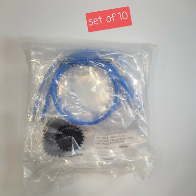 SET OF 10 CAT 5e Patch Cable 560-110-003 2' BLUE CAT5e 350Mhz RoHS COMPLIANT 
