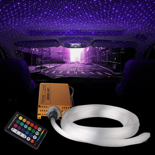 300pcs 3M Fiber Optic RGBW Twinkle Fiber Optical LED Star Ceiling Light ...