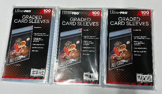 Graded Card Protector Pro-Grade Resealable Card Sleeves  Pack Of 100   Perfect For PSA, BGS, SGC, CGC Graded Cards Graded Card Sleeves