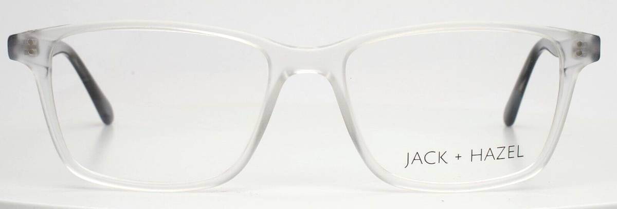 JACK + HAZEL Finn Crystal Mens Rectangle Full Rim Eyeglasses 54-17