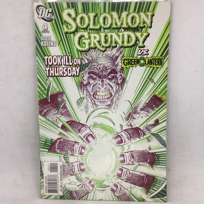 DC Comic Solomon Grundy Part #4/7 Solomon Grundy V Green Lantern ILL On Thursday