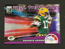 2020 Panini DonRuss Elite Full Throttle Football Card Davante Adams #17 10/75 KB