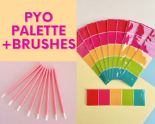 Paquete combinado de 10/25/50/100 con pinceles pinta tus propias paletas PYO Pascua PYO