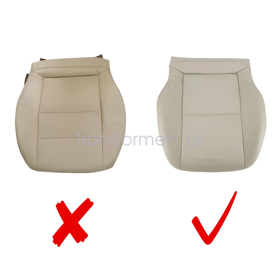 Cubierta de asiento de conductor y pasajero para Mercedes Benz C250/C300/C350 2008-2014 color tostado Foto 3 de 4