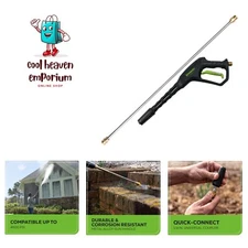 Replacement Metal Spray Gun 4500 PSI Max, M22 x 14mm high pressure hose conne...