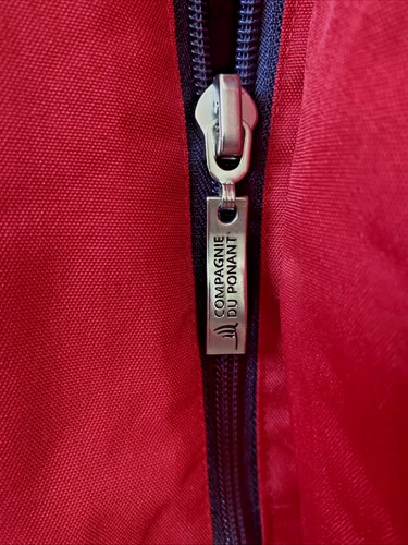 Compagnie Du Ponant 88 Parka Ski Jacket Coat Full Zip Men's M Red Hood image 12