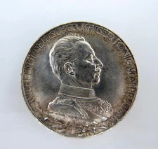 2 Mark Prussia Wilhelm II 1913 A silver J. hunter 111 vz-pcs with high edge