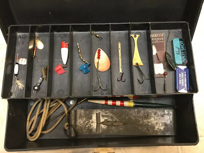 Old Pal Woodstream Vintage Tackle Box PF 1040 Canadian Made