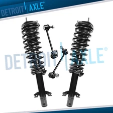 Front Quick Struts w/ Coil Springs Assembly Sway Bars Kit for 2009-2013 Mazda 6