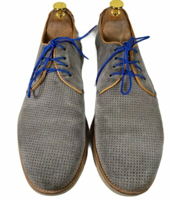 Johnston & Murphy Mens Size 9M Oxford Gray Leather Comfort  display picture 3