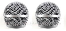 2pcs /lot Replacement Ball Head Mesh Microphone Grille Fits For shure PG48 PG58