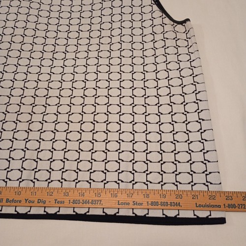 Studio G Damen ärmellos Pullover Gr. 2X weiß schwarz geometrisches Muster Pulli LNC - Bild 4 von 8