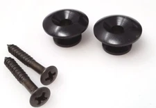 True Custom Shop® Black Oversized 17mm Strap Buttons for Gibson Guitars & Bass