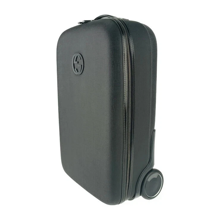 Gucci Travel Carry Case Bag Suitcase Interlocking Black PVC 40x61x20cm pre-owned - Image 4 of 4