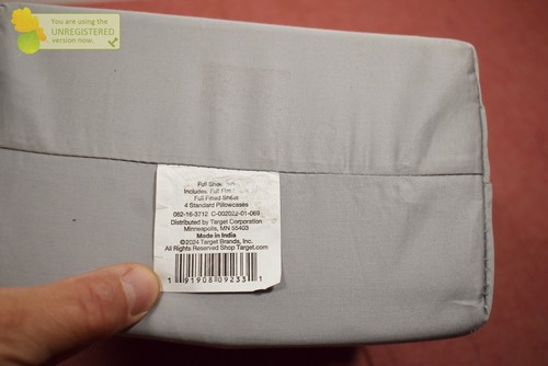 Juego de sábanas sólidas Umbral 6 piezas 800 hilos gris claro completo* - Imagen 4 de 4