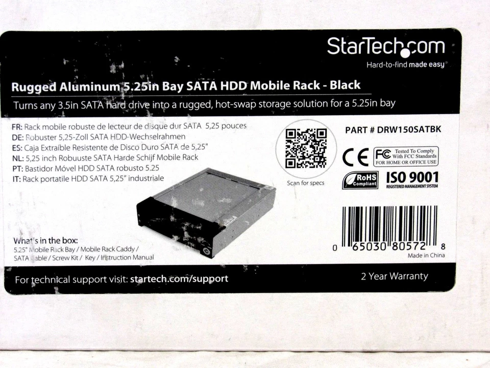 StarTech DRW150SATBK Removable SATA Harddrive Enclosure 38-2 - Image 2 of 2