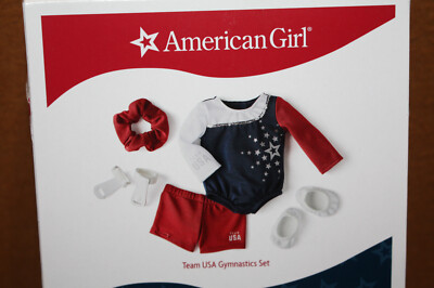 American Girl Doll Team USA Gymnastics Set Outfit Red White Blue