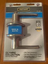 Defiant Stainless Steel Bed and Bath Handle Door Knob - 721 193