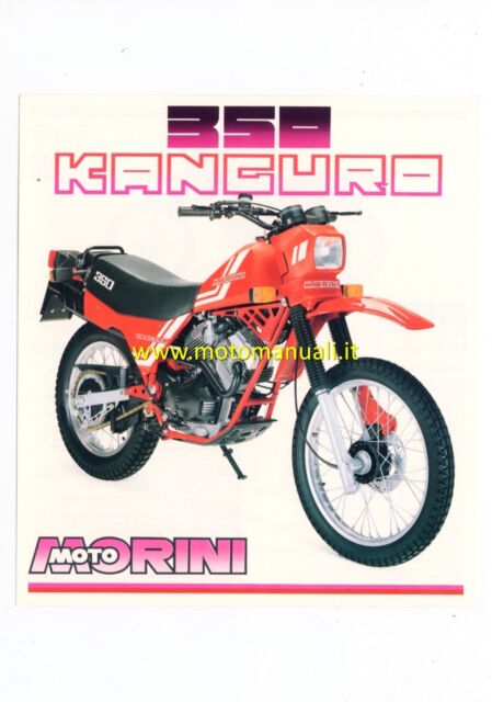 MOTO MORINI Kanguro 350 84 enduro depliant originale genuine motorcycle brochure