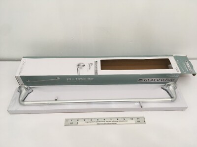 (1) NEW Glacier Bay Constructor 24'' Towel Bar - CHROME - 1000 036 856 (sw)