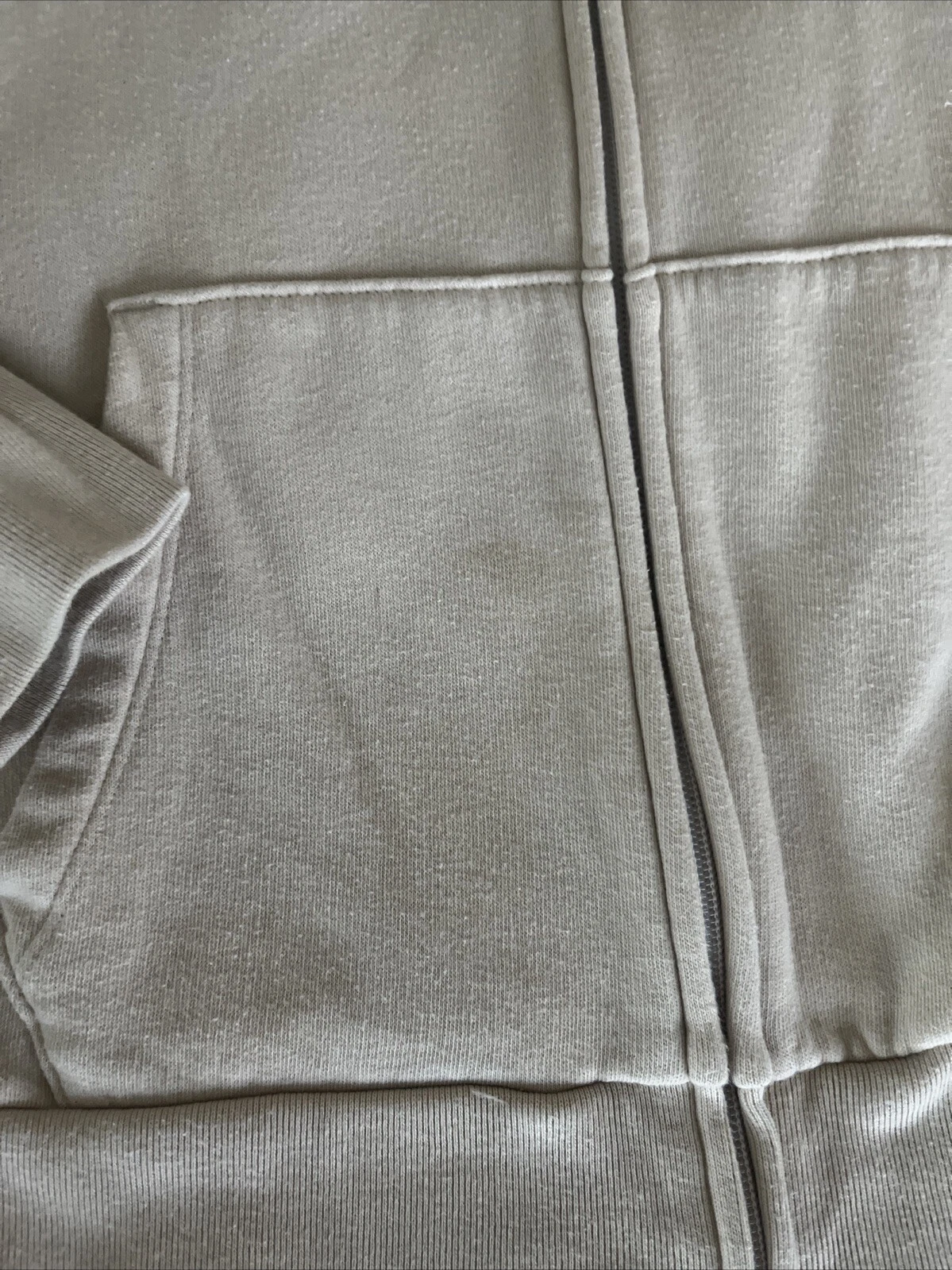 UNDERCOVER Felpa con cappuccio e zip intera Victorias Secret rosa beige campus leopardata grande **