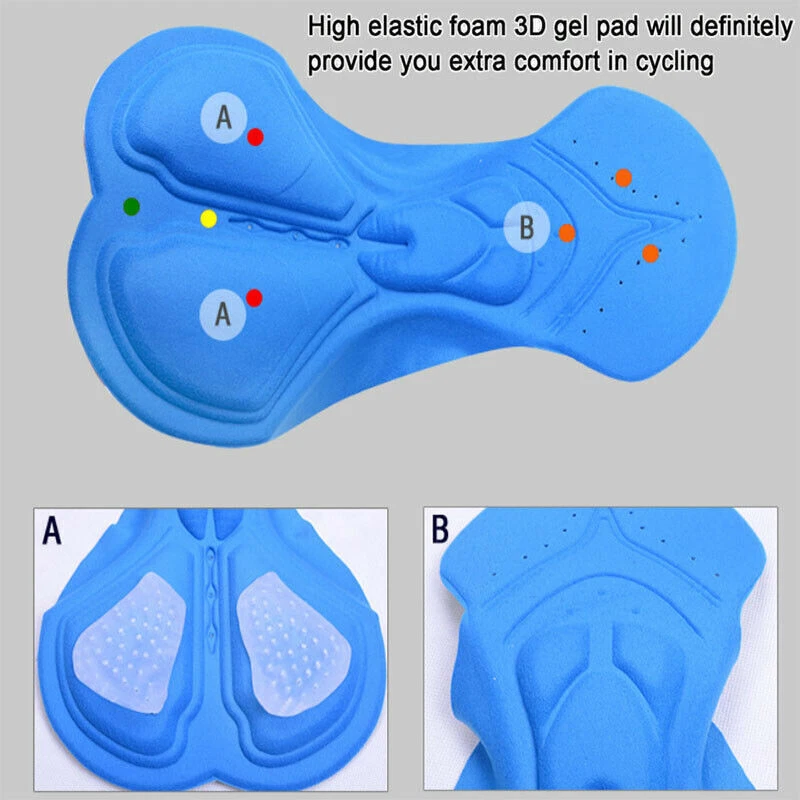 Maillot Ciclismo Hombres Manga Corta Camiseta Bici Equipo Culotte Acolchado Kit - Imagen 4 de 4