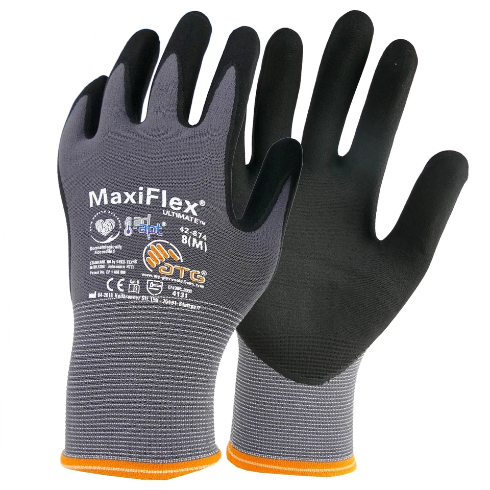 MaxiFlex Ultimate Handschuhe Arbeitshandschuhe Montagehandschuhe Nitril Gr.5-12 - Bild 3 von 4