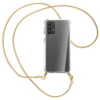Handykette FüR Samsung Galaxy A32 4G (A325, 6.4'') Goldfarbene Kette Snake (G)