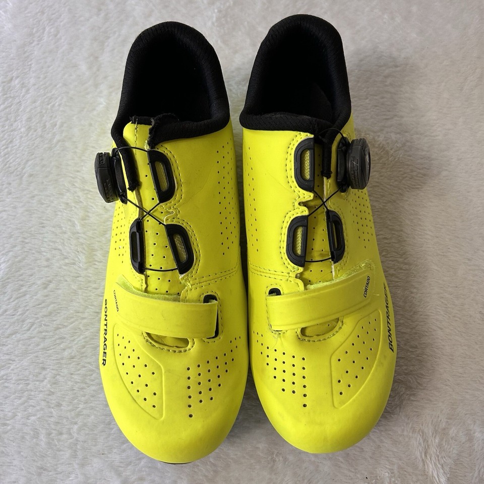 Bontrager Cortado Mens Cycling Shoes Size 7 Neon Yellow Clip In Road