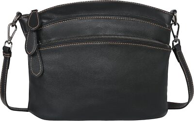 HESHE Leather Crossbody Bags Purses for Women Small Functional