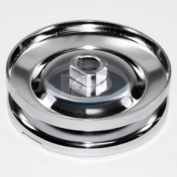 VW BUG BUS GHIA CHROME ALTERNATOR / GENERATOR PULLEY SHIMS NUT & SPACER