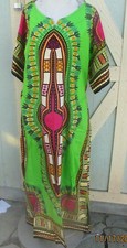 New Dashiki African Blouse Women Traditional Dress long caftan 2 XL Size