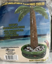 Jumbo Inflatable 6 Foot Palm Tree Cooler, Made By Kinrex Brand New