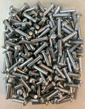 1/8” x 1/2” Rivet Round Solid Steel Rivet Blacksmith antique 200, 500 or 1000 