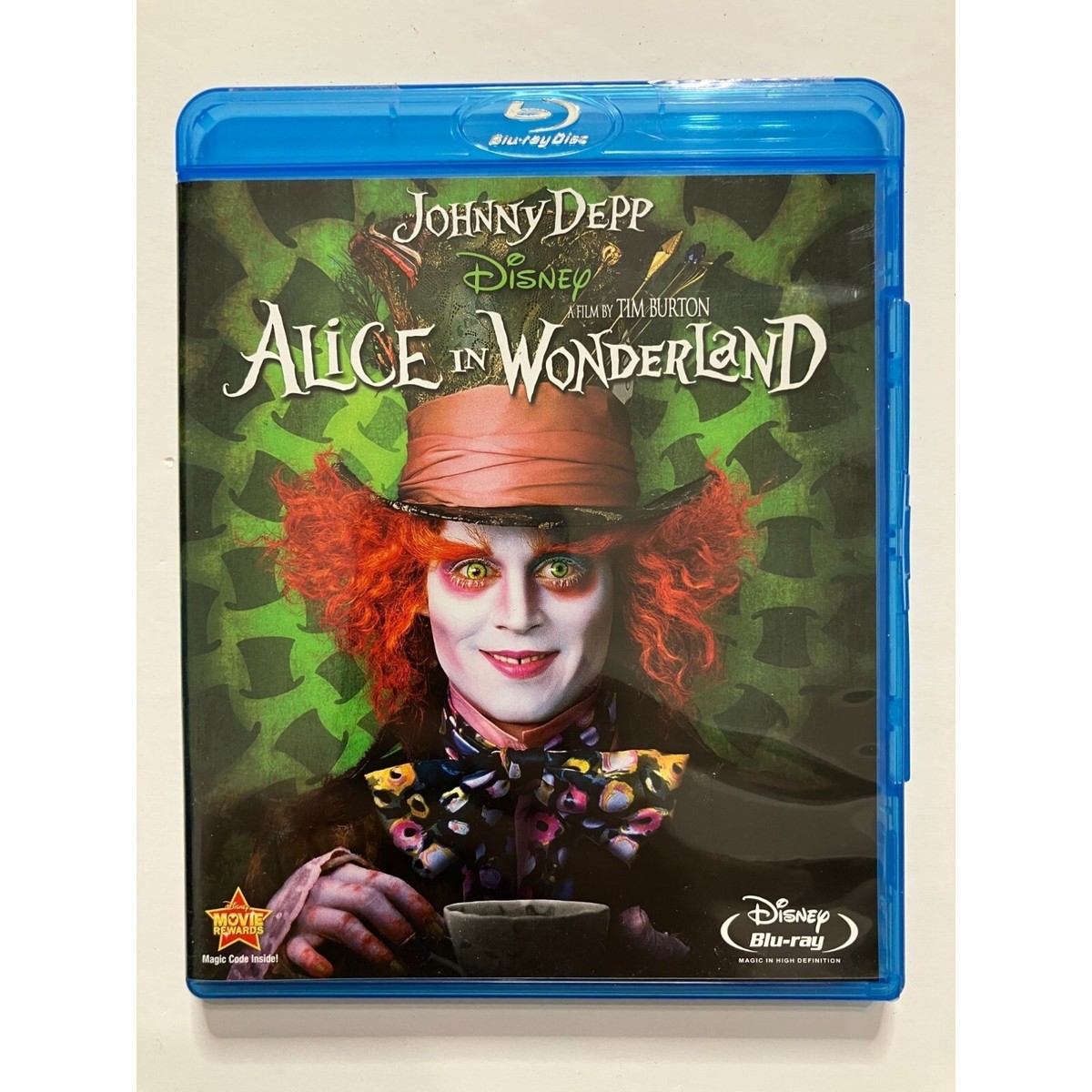 Alice Im Wunderland Walt Disney Bluray Tim Burton Johnny Depp