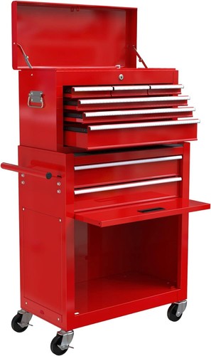8 Drawer Rolling Tool Chest on Wheel,High Capacity Tool Storage Cabinet Box Cart - Picture 15 of 60
