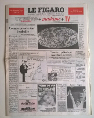 LE FIGARO April 25 and 26, 1992 - Collector's State