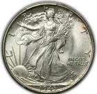 1943 WALKING LIBERTY HALF PCGS MS 66 FULLY STRUCK SMOOTH SILVER SATIN WITH BUT A