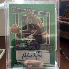 Panini 2023-24 Donruss Optic Opti-Graphs Prizm Alex English Auto Nuggets #OG-ENG