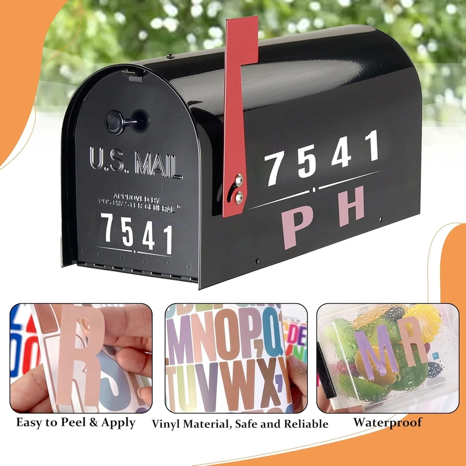 Letter Stickers 30 Sheets 1500 PCS Large Alphabet Stickers 2 Inch Vinyl Self - Image 4 of 4