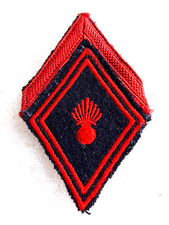 Un insigne tissu militaire losange de bras Régiment Infanterie.