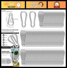 Heavy Duty Steel Carabiner Clips, 260LBS Capacity, Snap Hook for Outdoor, Travel